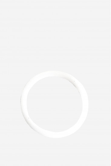 support Bol de cristal 432 Hz blanc givré pour méditation et soins énergétiques