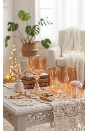 Oker zlata Alkimija 432 Hz posoda – Cristal Vibrasons