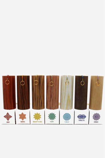 Set di 7 Campane di Cristallo con Supporto | Cristal Vibrasons