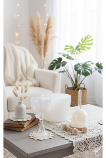 Nacre kelih 432 Hz kristalna posoda – Cristal Vibrasons
