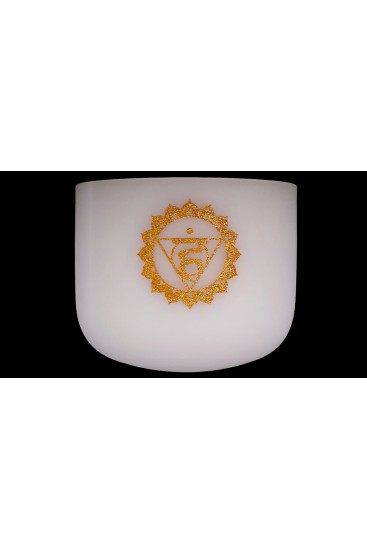 Bol chantant en cristal pour le chakra racine, note DO