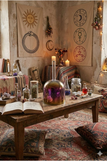 Zingende kristallen schaal · De Alchemist - Cristal Vibrasons