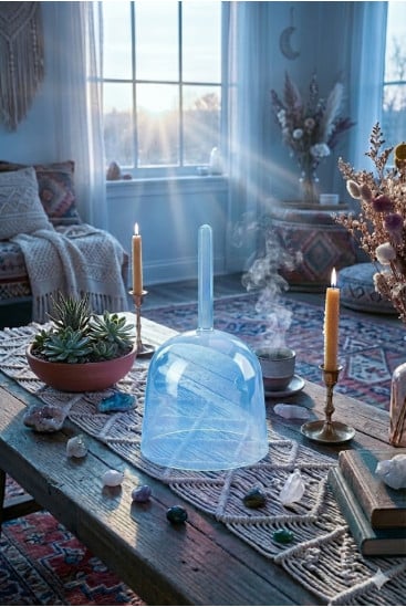 Syngeskål i krystall - Luminescence - Krystall Vibrasons