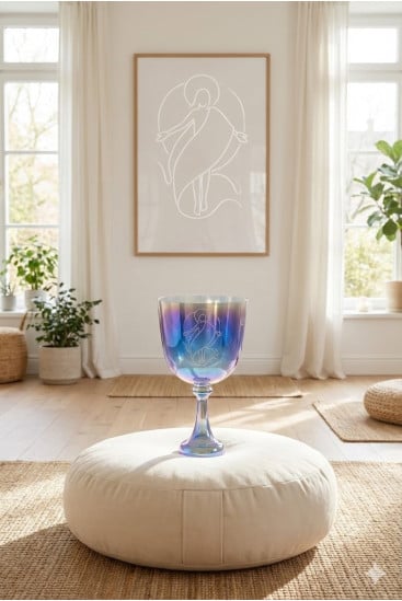Bol de cristal chantant - Calice Christique - Cristal Vibrasons