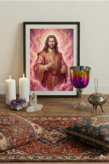 Kristalna pojoča posoda - Sveta plamen Maha chohan Paul - Kristal Vibrasons