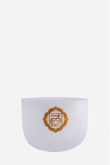 Bol chantant givré pour le chakra sacré, note RÉ