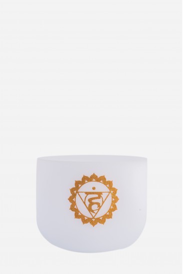 Bol en cristal dédié au chakra du troisième œil, note LA