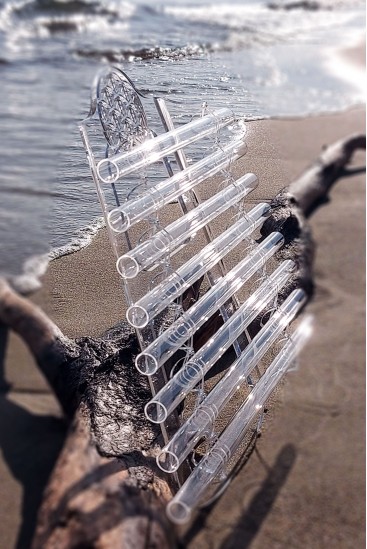 Hoogwaardig geluidinstrument – kristallen harp Cristal Vibrasons