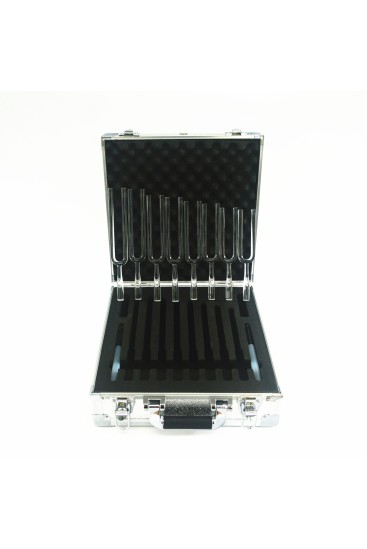 Sacoche de rangement pour coffret de 8 diapasons thérapeutiques en cristal – protection et transport