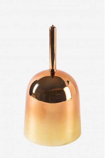 Camaïeux Orange/Dorée - Bol avec Manche - Bol Chantant en Cristal