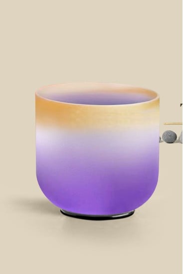 Crystal Chakra set · 432 Hz · 7 colored Crystal Vibrasons bowls