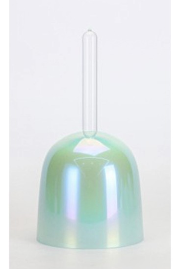 Génération Verseau - Bol de Cristal Chantant avec Manche - Vert nacré - 432 Hz - Cristal Vibrasons