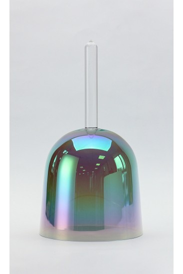 Aquarius Generation - Crystal Singing Bowl with Handle - forest green - 432 Hz - Cristal Vibrasons