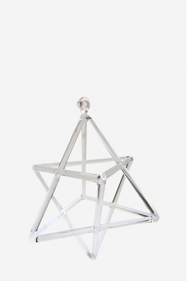 Merkaba en cristal transparent pour harmonisation énergétique et éveil