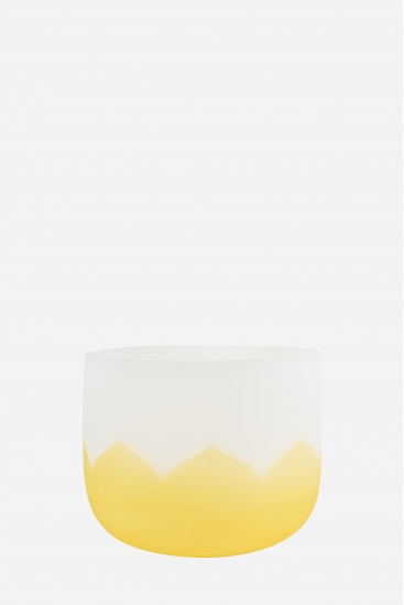 Cuenco de cristal - Loto amarillo - Cristal Vibrasons