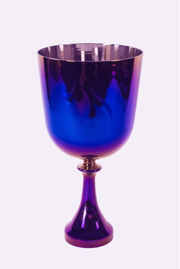 Kristalna pojoča posoda - kelih Vijolični plamen - Kristal Vibrasons