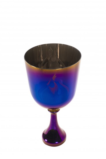 Llama Violeta Sagrada - Cáliz - Cuenco Cantor de Cristal