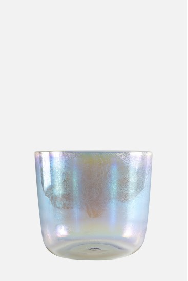 BOUDDHA BOWL - iridescent - engraved - Crystal singing bowl
